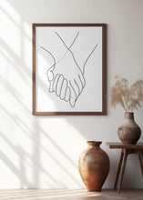 Art Prints of Holding Hands Lines