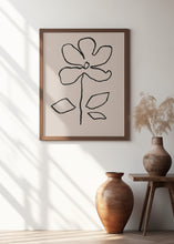 Art Prints of Oil Pastel Flower Black