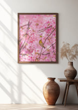 Art Prints of cherry blossoms and bird