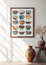 Art Prints of Earthy Coffee Cups