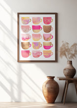 Art Prints of Pretty Pink Coffee Cups