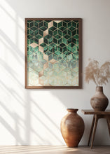 Art Prints of Leaves And Cubes