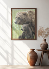 Art Prints of Momma Bear and Cub Portrait