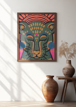 Canvas Art Print Tiger (Colored Version)