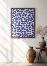 Art Prints of Blue Strokes Pattern