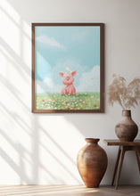 Canvas Art Print Cute Pig