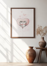 Canvas Art Print Penguin in love