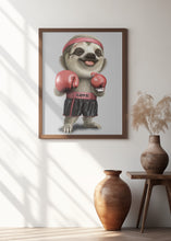 Canvas Art Print the boxing sloth