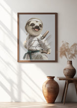 Canvas Art Print karate sloth