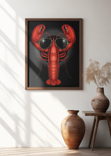 Canvas Art Print cool lobster