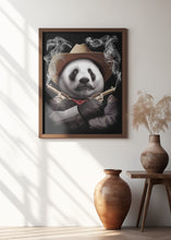 Canvas Art Print panda crossgun