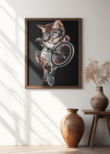 Canvas Art Print bmx cat