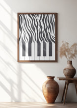 Art Prints of Zebra Piano Black and White