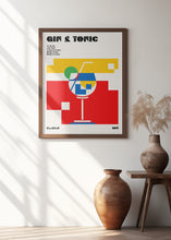 Art Prints of Gin &amp; Tonic Bauhaus Cocktail