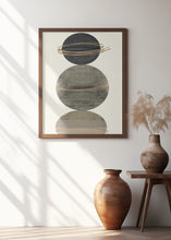 Art Prints of 3 Grey and Gold Spheres 2