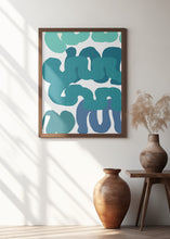 Art Prints of Blue Squiggles 1