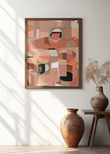 Art Prints of Deep Pink Geometric Shapes 3