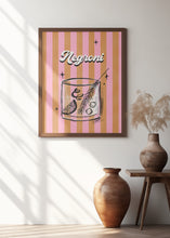 Art Prints of Negroni Drink on Stripes