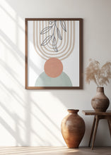 Art Prints of Orange and Green Shapes 2