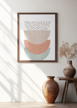 Art Prints of Orange and Green Shapes 1