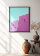 Art Prints of Saguaro Hotel Pink Building Walls