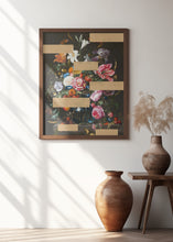 Art Prints of Bouquet of Vintage Oil Painting Flowers, Modern Collage