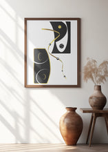 Art Prints of Black &amp; White Abstract No. 2 | gold