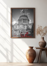 Art Prints of LONDON St. Paul’s Cathedral &amp; Red Bus