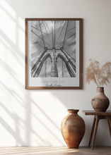 Art Prints of In focus: NEW YORK CITY Brooklyn Bridge in detail