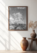 Art Prints of AMSTERDAM Magere Brug | Text &amp; Skyline