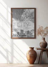 Art Prints of LOWER MANHATTAN and Whitehall Terminal | Text &amp; Skyline