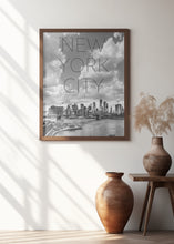 Art Prints of NYC Lower Manhattan &amp; Brooklyn Bridge | Text &amp; Skyline