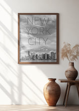 Art Prints of NYC Lower Manhattan &amp; Hudson River | Text &amp; Skyline