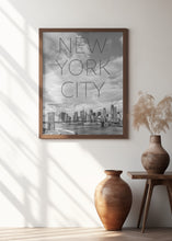 Art Prints of NYC Brooklyn Bridge &amp; Lower Manhattan | Text &amp; Skyline