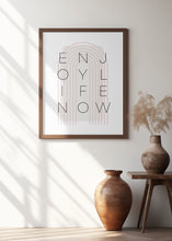 Art Prints of Enjoy life now - pink