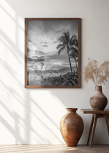 Art Prints of BONITA BEACH Evening mood | monochrome