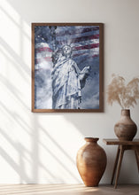 Art Prints of Modern Art STATUE OF LIBERTY | blue