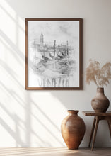 Art Prints of Monochrome Art VENICE Canal Grande | watercolor