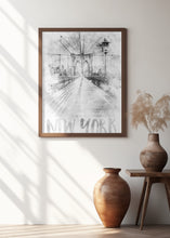 Art Prints of Monochrome Art NYC Brooklyn Bridge | watercolor