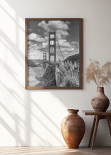 Art Prints of SAN FRANCISCO Golden Gate Bridge - monochrome