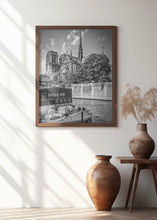 Art Prints of Cathedral Notre-Dame &amp; Seine Riverside