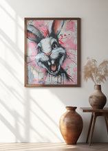 Art Prints of Creepy laughing bunny