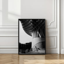 Art Prints of climbing over parasol