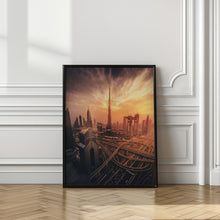 Art Prints of Dubai's Fiery sunset