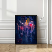 Art Prints of Tokyo Blue Rain