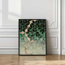 Art Prints of Leaves And Cubes