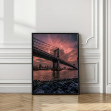 Art Prints of Manhattan Bridge Wide Angle