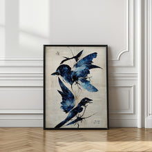 Canvas Art Print Blue Birds