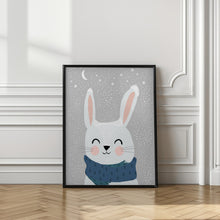 Canvas Art Print Snow Bunny