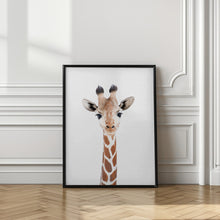 Canvas Art Print Baby Giraffe